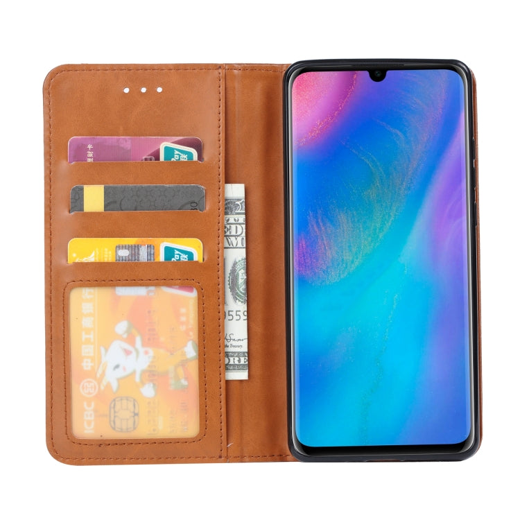 For Huawei P40 Knead Skin Texture Horizontal Flip Leather Case