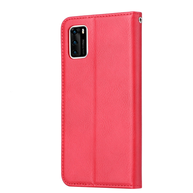For Huawei P40 Knead Skin Texture Horizontal Flip Leather Case