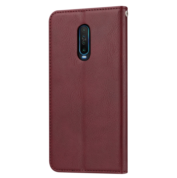 For Xiaomi Redmi K30 Knead Skin Texture Horizontal Flip Leather Case with Photo Frame & Holder & Card Slots & Wallet