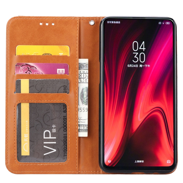 For Xiaomi Redmi K30 Knead Skin Texture Horizontal Flip Leather Case with Photo Frame & Holder & Card Slots & Wallet