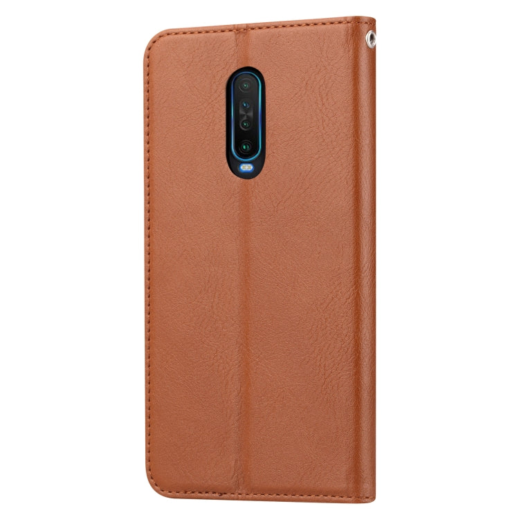 For Xiaomi Redmi K30 Knead Skin Texture Horizontal Flip Leather Case with Photo Frame & Holder & Card Slots & Wallet