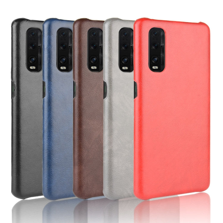 For Oppo Find X2 Shockproof Litchi Texture PC + PU Case