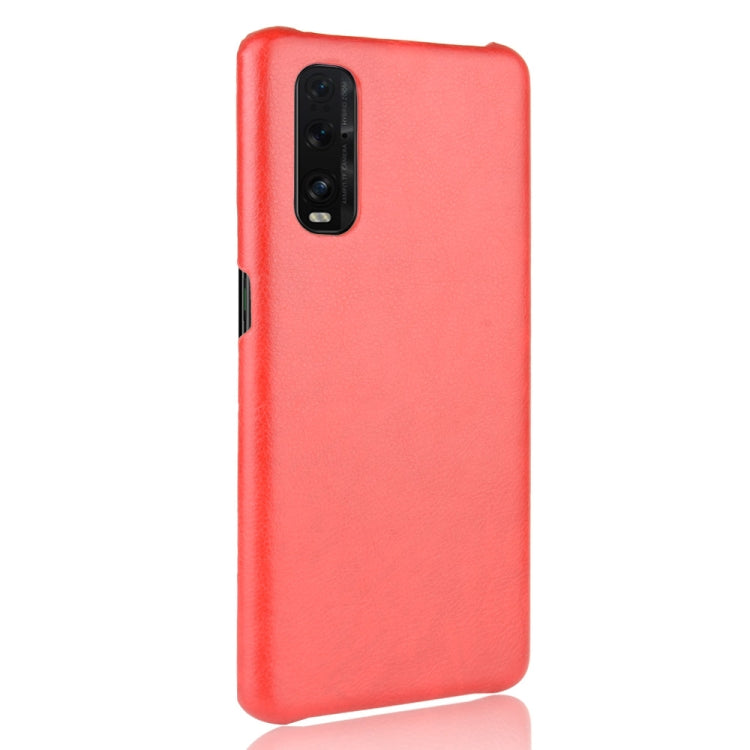 For Oppo Find X2 Shockproof Litchi Texture PC + PU Case