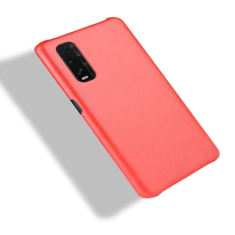 For Oppo Find X2 Shockproof Litchi Texture PC + PU Case