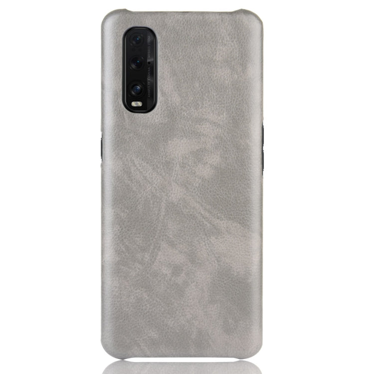 For Oppo Find X2 Shockproof Litchi Texture PC + PU Case