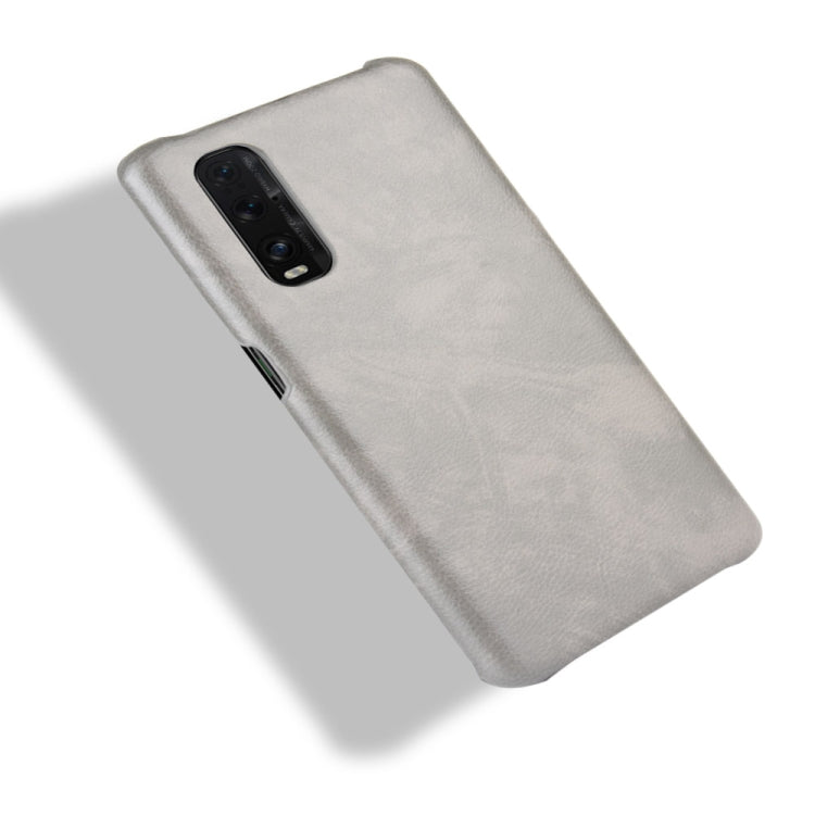 For Oppo Find X2 Shockproof Litchi Texture PC + PU Case