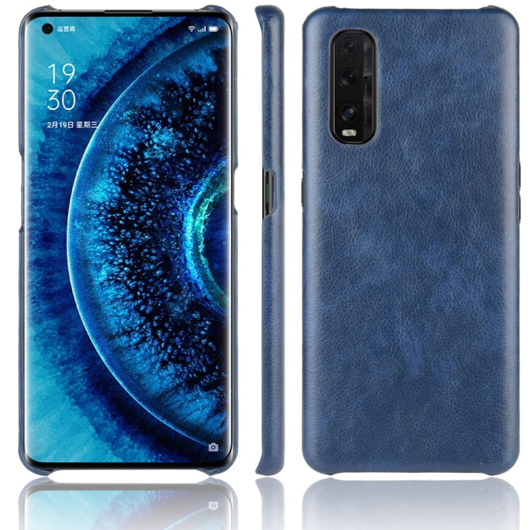 For Oppo Find X2 Shockproof Litchi Texture PC + PU Case
