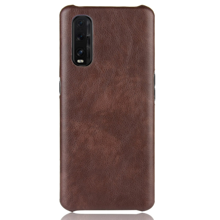 For Oppo Find X2 Shockproof Litchi Texture PC + PU Case