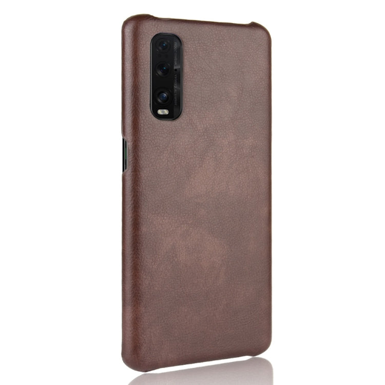 For Oppo Find X2 Shockproof Litchi Texture PC + PU Case