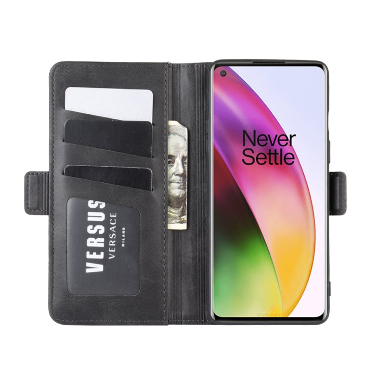 For OnePlus 8 Dual-side Magnetic Buckle Horizontal Flip Leather Case with Holder & Card Slots & Wallet