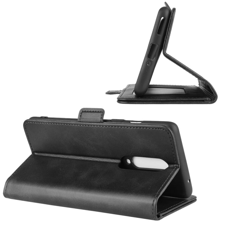 For OnePlus 8 Dual-side Magnetic Buckle Horizontal Flip Leather Case with Holder & Card Slots & Wallet