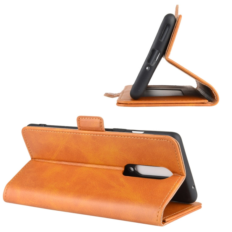 For OnePlus 8 Dual-side Magnetic Buckle Horizontal Flip Leather Case with Holder & Card Slots & Wallet