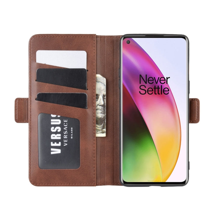 For OnePlus 8 Dual-side Magnetic Buckle Horizontal Flip Leather Case with Holder & Card Slots & Wallet