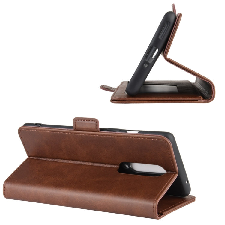 For OnePlus 8 Dual-side Magnetic Buckle Horizontal Flip Leather Case with Holder & Card Slots & Wallet