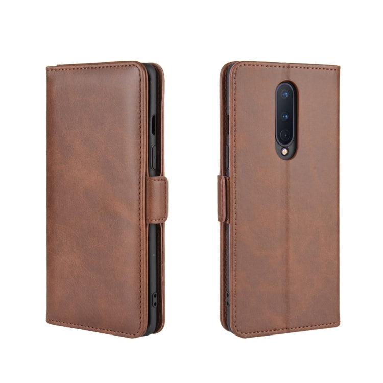 For OnePlus 8 Dual-side Magnetic Buckle Horizontal Flip Leather Case with Holder & Card Slots & Wallet