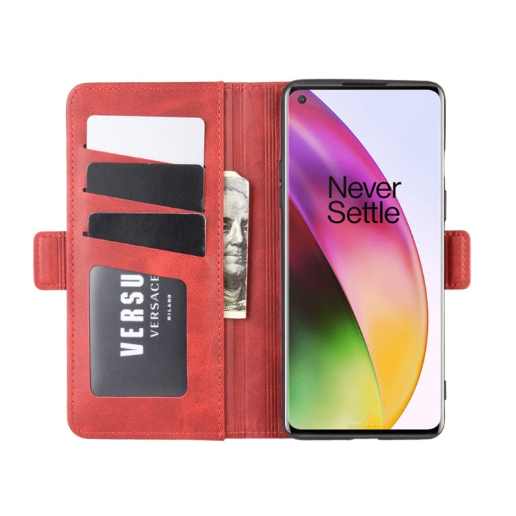 For OnePlus 8 Dual-side Magnetic Buckle Horizontal Flip Leather Case with Holder & Card Slots & Wallet