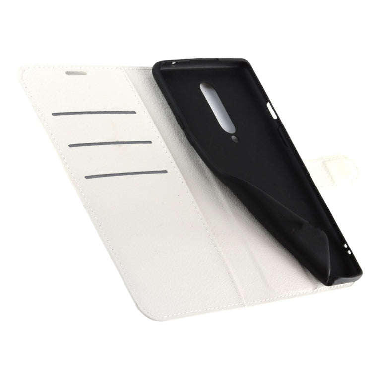 For OnePlus 8 Litchi Texture Horizontal Flip Protective Case with Holder & Card Slots & Wallet