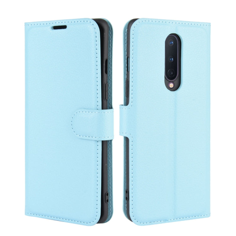 For OnePlus 8 Litchi Texture Horizontal Flip Protective Case with Holder & Card Slots & Wallet