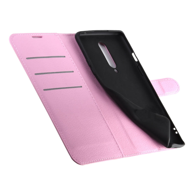 For OnePlus 8 Litchi Texture Horizontal Flip Protective Case with Holder & Card Slots & Wallet