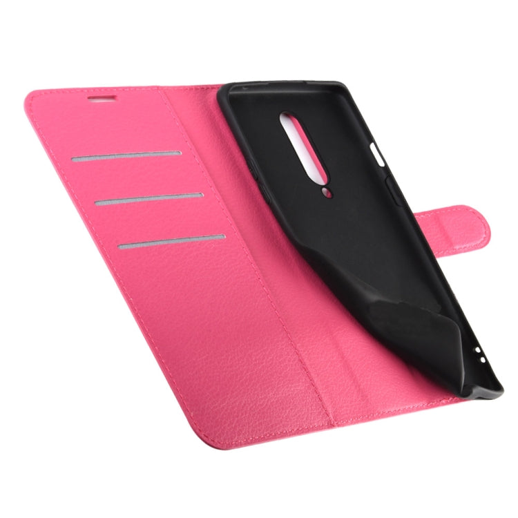 For OnePlus 8 Litchi Texture Horizontal Flip Protective Case with Holder & Card Slots & Wallet