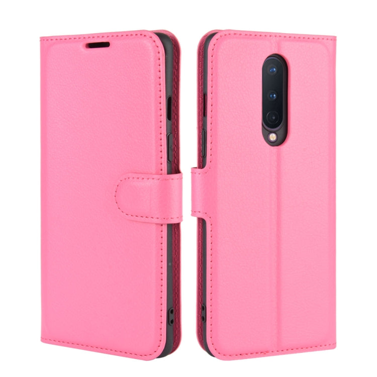 For OnePlus 8 Litchi Texture Horizontal Flip Protective Case with Holder & Card Slots & Wallet