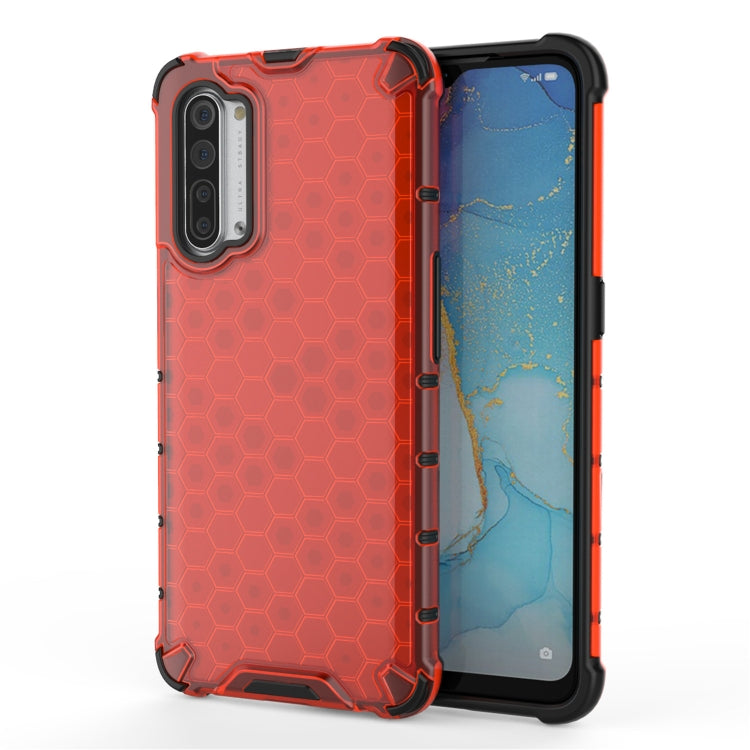 For OPPO Reno3 5G Shockproof Honeycomb PC + TPU Case