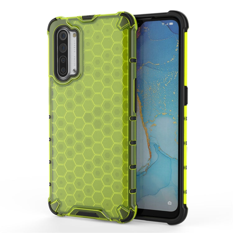 For OPPO Reno3 5G Shockproof Honeycomb PC + TPU Case