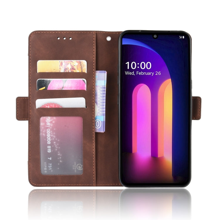 For LG V60 ThinQ 5G Wallet Style Skin Feel Calf Pattern Leather Case ,with Separate Card Slot