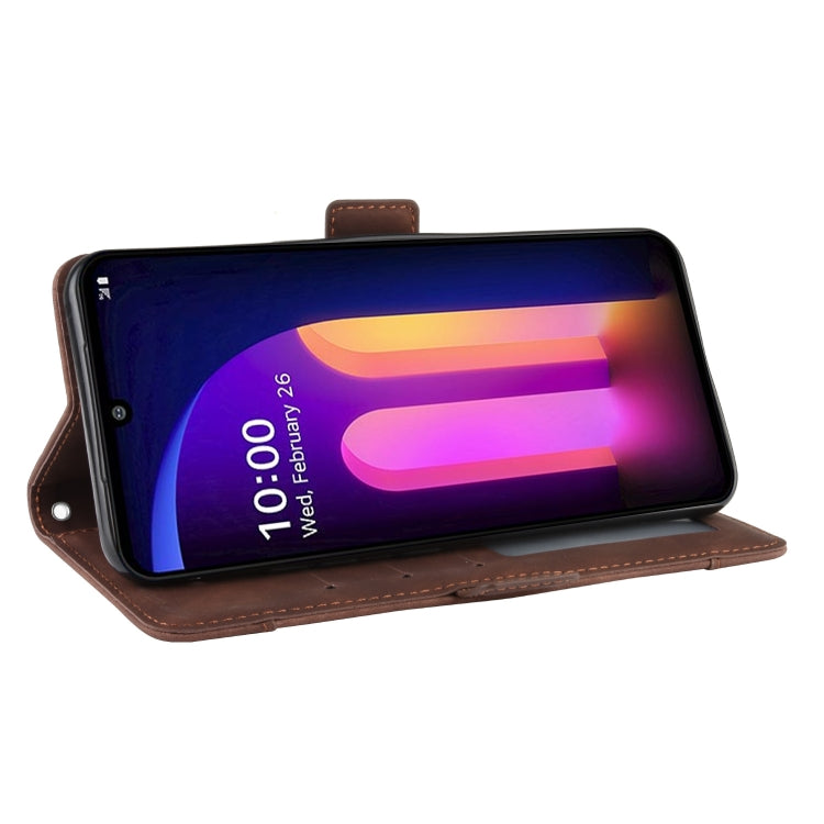 For LG V60 ThinQ 5G Wallet Style Skin Feel Calf Pattern Leather Case ,with Separate Card Slot