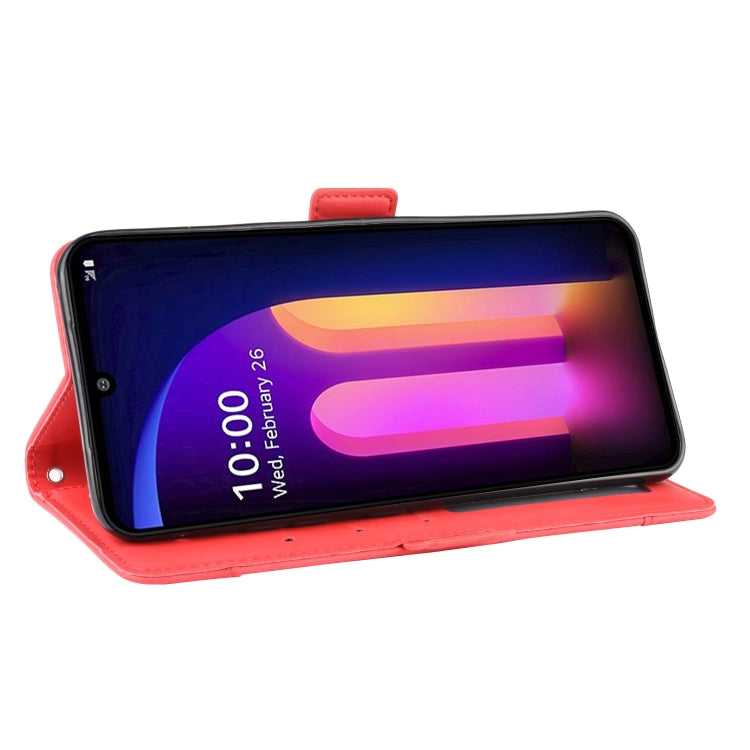 For LG V60 ThinQ 5G Wallet Style Skin Feel Calf Pattern Leather Case ,with Separate Card Slot