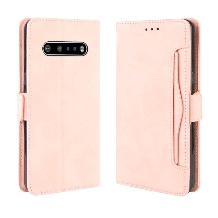 For LG V60 ThinQ 5G Wallet Style Skin Feel Calf Pattern Leather Case ,with Separate Card Slot