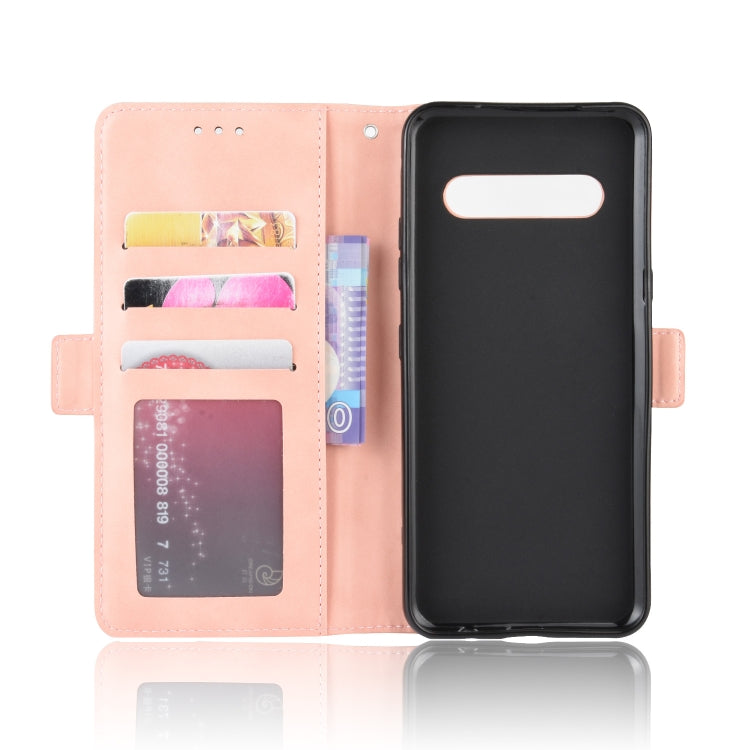 For LG V60 ThinQ 5G Wallet Style Skin Feel Calf Pattern Leather Case ,with Separate Card Slot