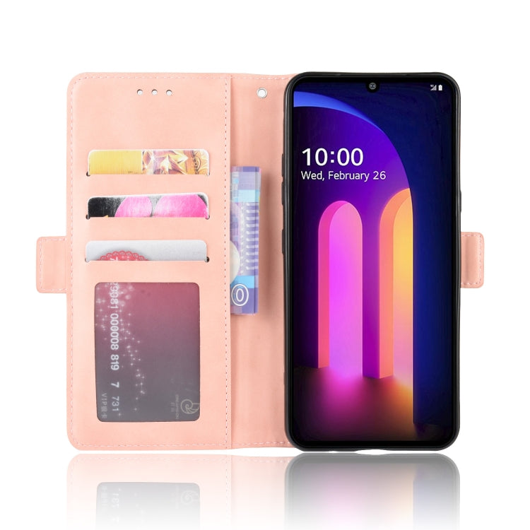 For LG V60 ThinQ 5G Wallet Style Skin Feel Calf Pattern Leather Case ,with Separate Card Slot