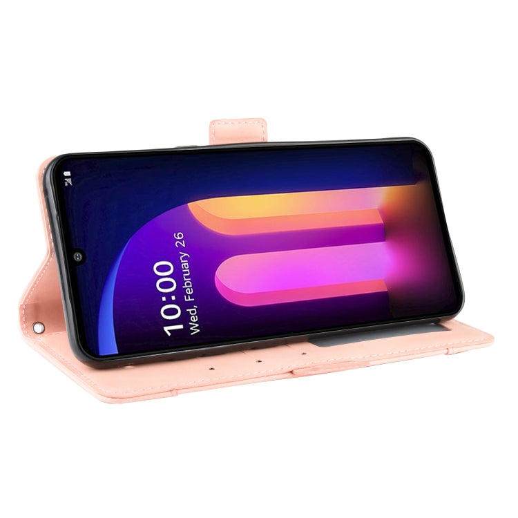 For LG V60 ThinQ 5G Wallet Style Skin Feel Calf Pattern Leather Case ,with Separate Card Slot