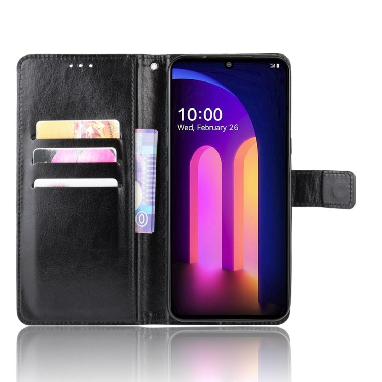For LG V60 ThinQ 5G Retro Crazy Horse Texture Horizontal Flip Leather Case , with Holder & Card Slots & Photo Frame