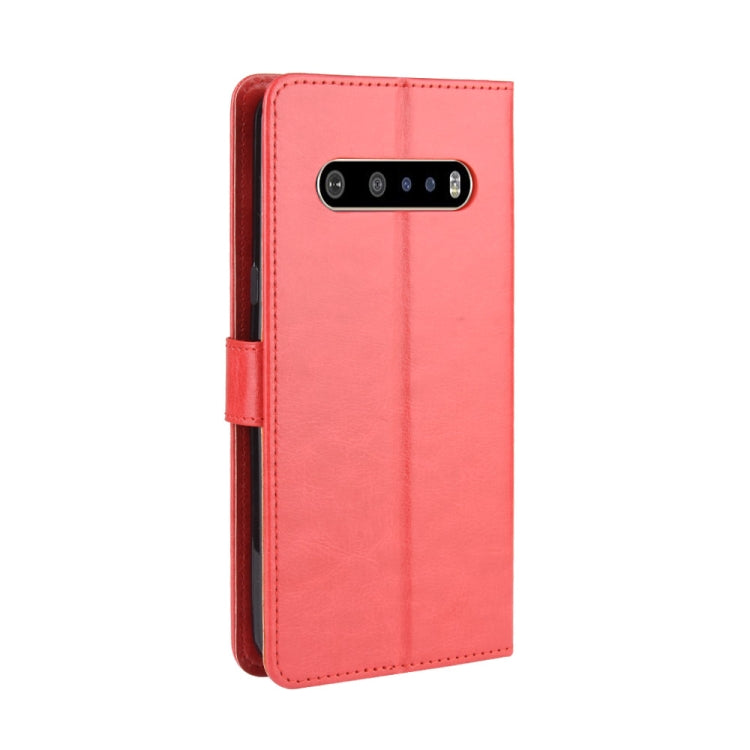 For LG V60 ThinQ 5G Retro Crazy Horse Texture Horizontal Flip Leather Case , with Holder & Card Slots & Photo Frame