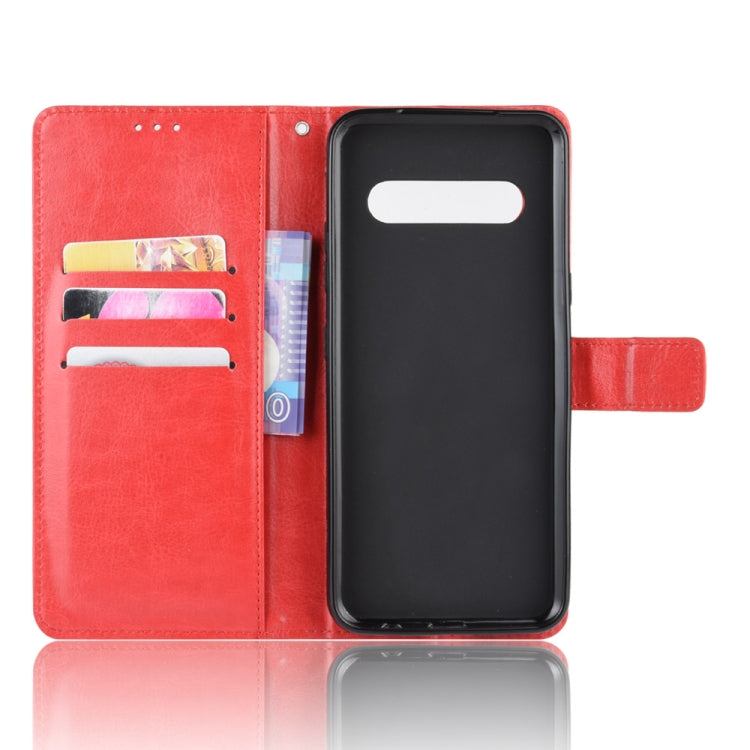 For LG V60 ThinQ 5G Retro Crazy Horse Texture Horizontal Flip Leather Case , with Holder & Card Slots & Photo Frame