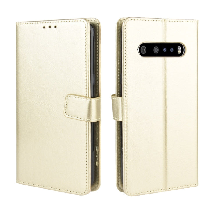 For LG V60 ThinQ 5G Retro Crazy Horse Texture Horizontal Flip Leather Case , with Holder & Card Slots & Photo Frame