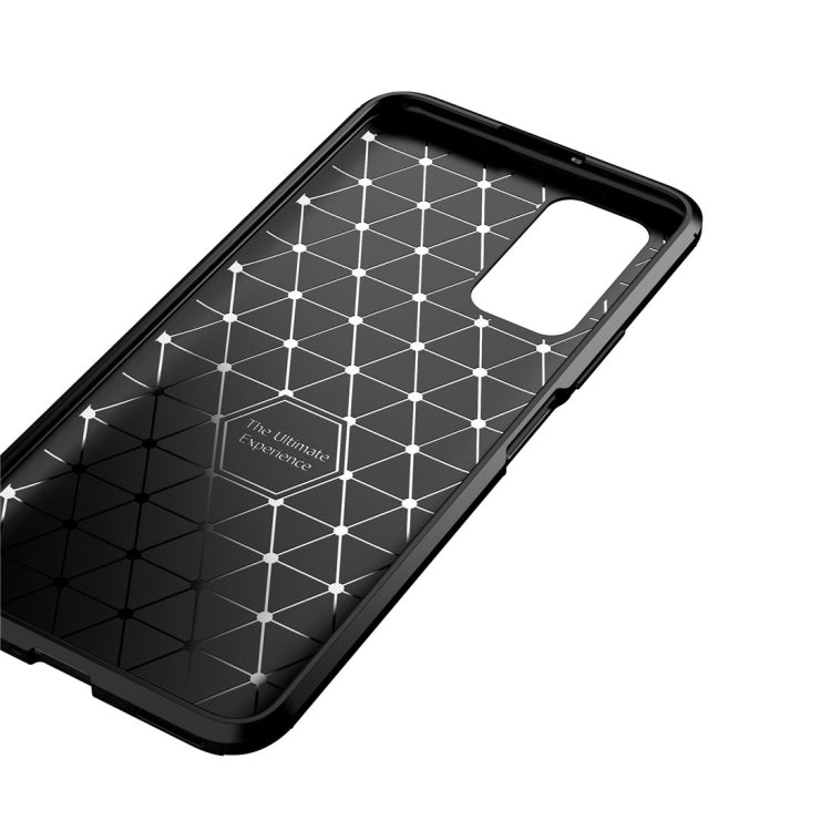 For Huawei Honor 30S Carbon Fiber Texture Shockproof TPU Case(Brown)