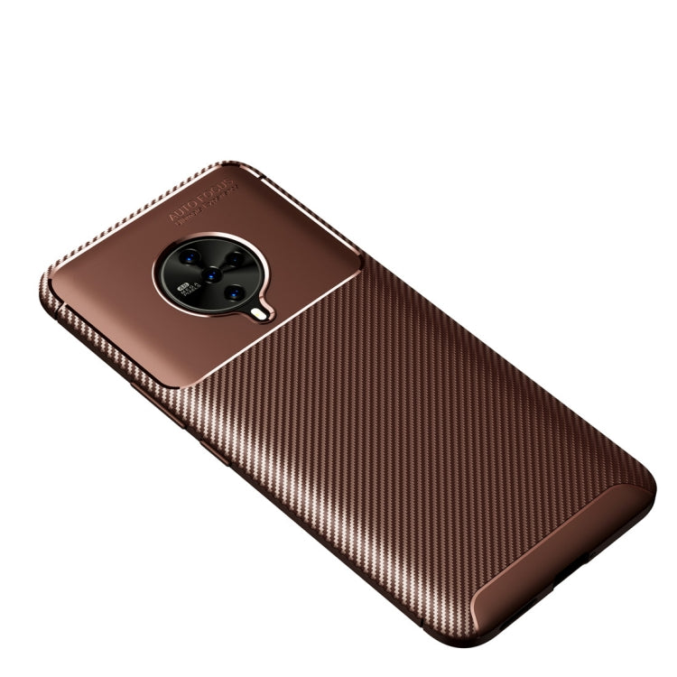 For vivo S6 Carbon Fiber Texture Shockproof TPU Case