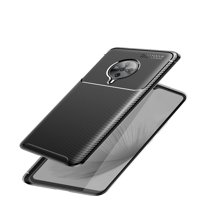 For vivo S6 Carbon Fiber Texture Shockproof TPU Case