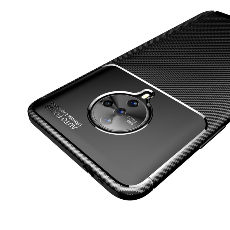 For vivo S6 Carbon Fiber Texture Shockproof TPU Case