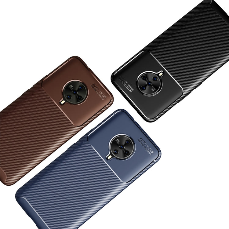 For vivo S6 Carbon Fiber Texture Shockproof TPU Case