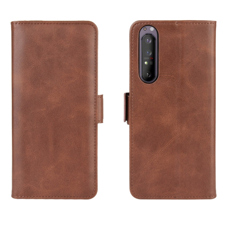 For Sony Xperia 1 II Dual-side Magnetic Buckle Horizontal Flip Leather Case with Holder & Card Slots & Wallet