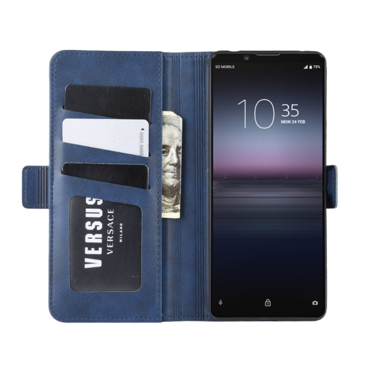 For Sony Xperia 1 II Dual-side Magnetic Buckle Horizontal Flip Leather Case with Holder & Card Slots & Wallet
