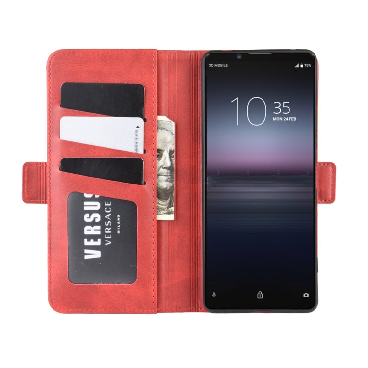 For Sony Xperia 1 II Dual-side Magnetic Buckle Horizontal Flip Leather Case with Holder & Card Slots & Wallet
