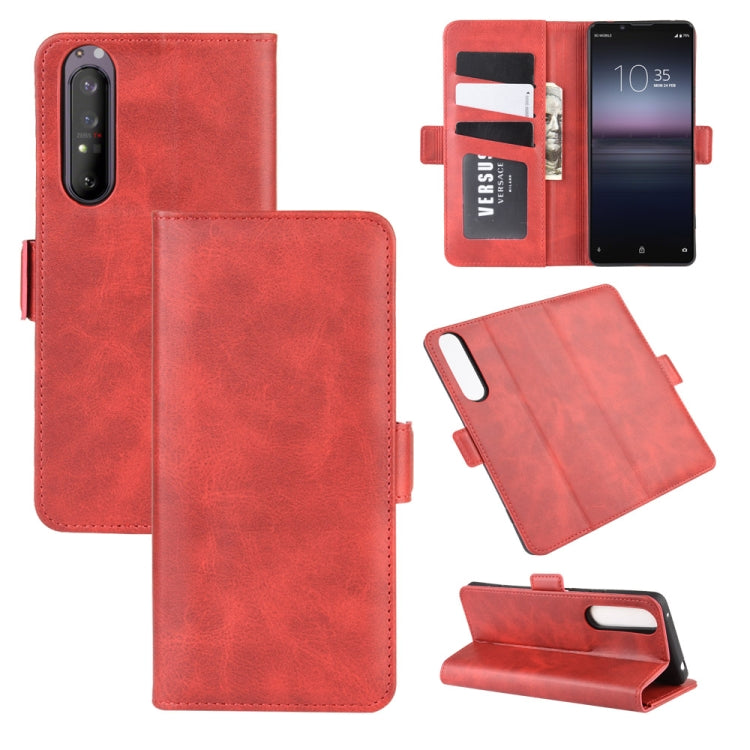 For Sony Xperia 1 II Dual-side Magnetic Buckle Horizontal Flip Leather Case with Holder & Card Slots & Wallet