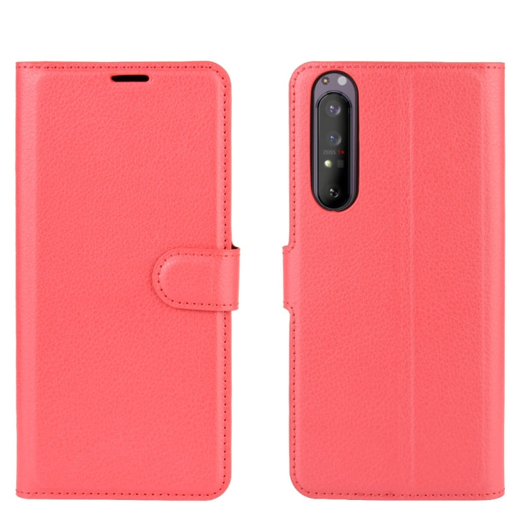 For Sony Xperia 1 II Litchi Texture Horizontal Flip Protective Case with Holder & Card Slots & Wallet
