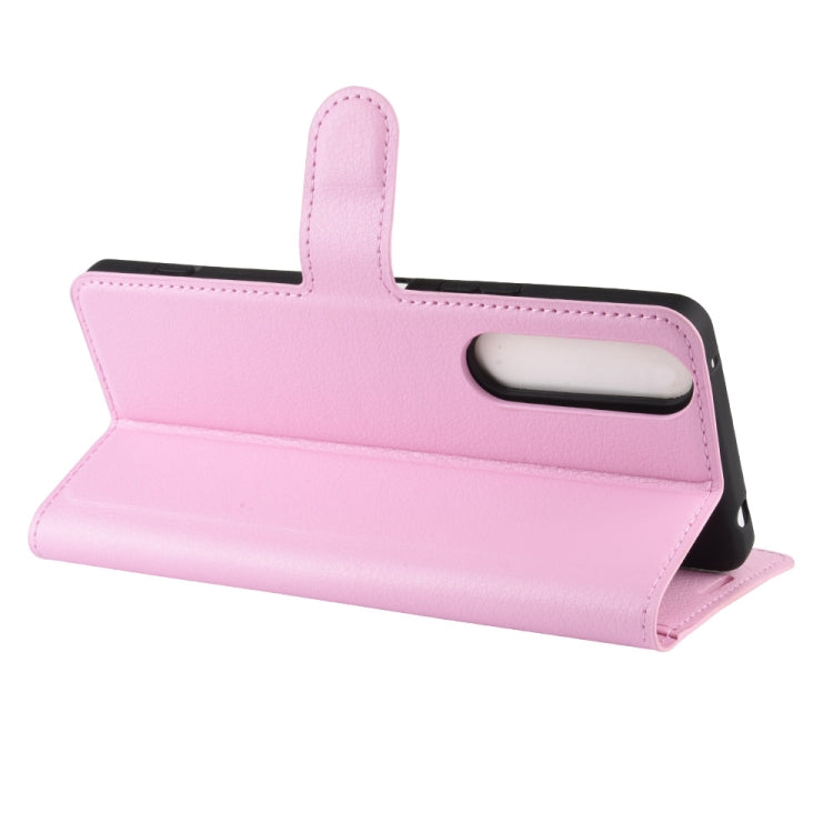 For Sony Xperia 1 II Litchi Texture Horizontal Flip Protective Case with Holder & Card Slots & Wallet