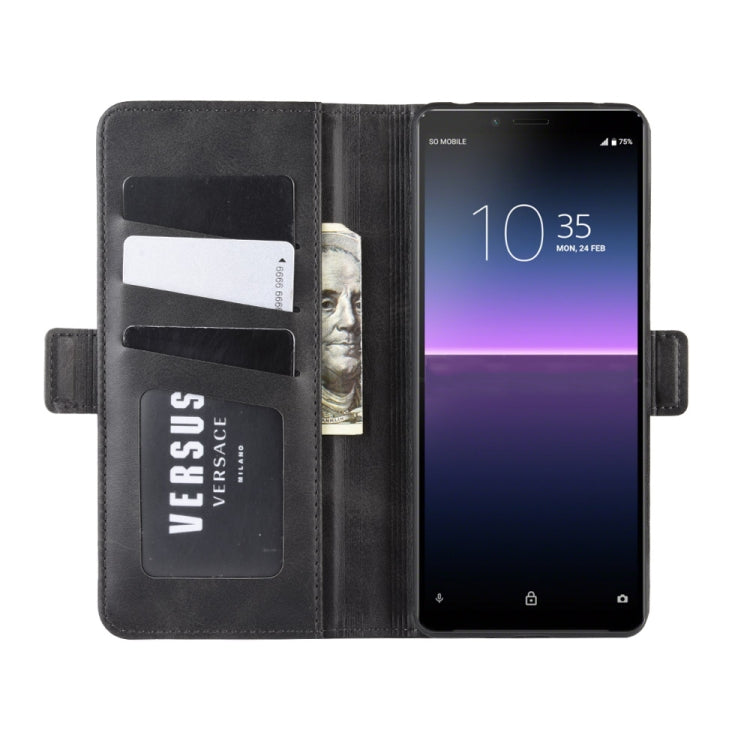 For Sony Xperia 10 II Dual-side Magnetic Buckle Horizontal Flip Leather Case with Holder & Card Slots & Wallet